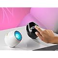Lunartec Wei�e LED-Stimmungsleuchte mit Touch-Farbregler, 256 Farben
