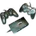 PS2 Kick Off Pack 2 Playstation 2 Controllers and 4 Player Multitap