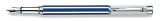 Caran D'ache Varius Chinablue, silver plated/rhodium coat, blue Extra Fine Point Fountain Pen - CA-4490999