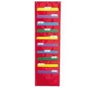 Carson-Dellosa Publishing CD-5653 Storage pocket chart with ten 13-1/2 x 7 pockets, 14 x 47