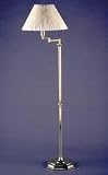Review Catalina Lighting W7800 / Catalina Lighting W7800 Brass finished swing arm floor lamp, pinch-pleat shade, 57 high