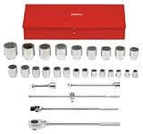 Proto 57104 29-Piece 1 Drive 12-Point Fractional Socket Set