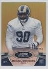 Michael Brockers #24/50 St. Louis Rams (Football Card) 2012 Bowman Sterling Gold Refractor #6