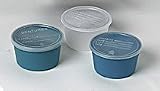 [Itm] Denture Container, Aqua, with Lid, 8 oz. [Acsry To]: Denture Container - Turqouise