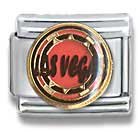 Clearly Charming Las Vegas Chip Casino Gambling Theme Italian Charm Bracelet Link