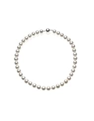 Sterling Silver White Freshwater Cultured Pearl Necklace