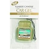 21PXo96zs7L. SL160  Yankee Candle Gel Car Jar Ultimate Hanging Odor Neutralizing Air Freshener Sun and Sand Scent