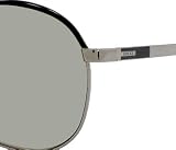 Gucci 1827 (0BNH3C) Dark Ruthenium w/ Black Mirror Lens 63mm