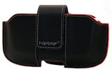 Sidekick II Leather Pouch - Black w/ Red Trim