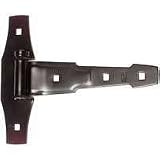 Stanley 76-0890 Steel Ornamental Self Closing Gate Tee Hinges 8 Inch Black Pack of 2