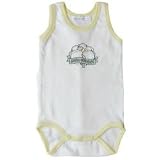Under The Nile Sleeveless Babybody Born Organic Onesie - Natural - 0-3 Months