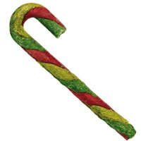 Tri-Color Munchy Rawhide Candy Canes (PER CANE)