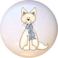 Ceramic Knob - Fox - Arctic Freeze Country Wildlife