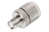 Coaxial Adapter, Mini-UHF Female / UHF Male