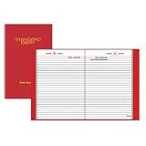 At-A-Glance SD387-13 Standard diary daily reminder book, tel/expense, 5 x 7-1/2, red vinyl cover