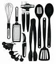 KitchenAid Cook's Series 17-Piece Starter Tool and Gadget Set, Black