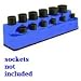3/8 in. Drive 12 Hole Neon Blue Impact Socket Holder