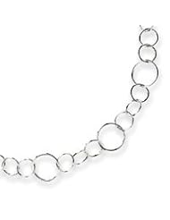 Sterling Silver Fancy Link Necklace - 42 Inch