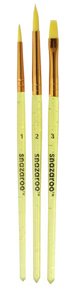 FACE PAINT BRUSH SET Set of 3 Snazaroo Brushes
