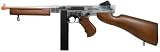 Thompson M1A1 Airsoft Submachine Gun, Clear/Wood
