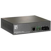 Digital Data LevelOne FVT-0204TXFC mit PoE Injektor Konverter Fast RJ45 10/100 auf SC SMF 100BFX 20 Km