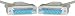 DB25 Male / DB25 Male, 8C, Null Modem Cable, 10 ft (UL)