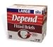 Depend Fitted Briefs, Large - 36 ea