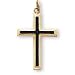24K Gold over Sterling Silver Cross and 24-inch Chain