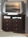 IMAGE OF Beautiful Solid Wood TV Chest in Espresso Finish Pds F40576