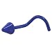 Grade 23 Titanium Dark Blue Cone Nose Ring