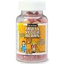 L'il Critters Fruit & Veggie Bears Dietary Supplement, Assorted Flavors, 60-Count Bottles (Pack of 4)