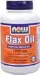 NOW ORGANIC FLAX OIL 1000 MG - 100 SOFTGELS