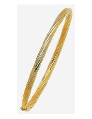4mm 14k Fancy Bangle Bracelet