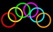 100 8" Glow Light Stick Bracelets (colors may vary)