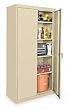 Storelogic 1UEY5 Unassembled Storage Cabinet, H78, W36, Sand