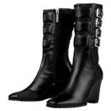 ICON Womens Bombshell Motorcycle Boots - Free Shipping - Black - Size 7.5 - New