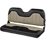 Bass Boat Replacement Seating -48'' Bench Boat Seat -Mushroom / Traveler Black