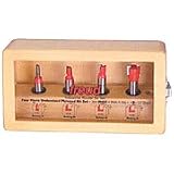 Freud 89-650 Four Piece Undersized Plywood Router Bit Set 1/2
