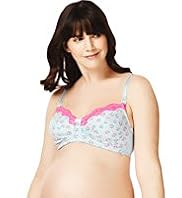 2 Pack Cotton Rich Maternity Floral Print C-H Bras