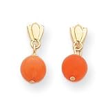 Sardelli - 14k Coral Dangle Earrings