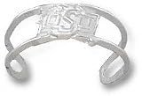 Oklahoma State Cowboys Solid Sterling Silver Fire ''oSu'' Toe Ring