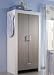 Janis Kleiderschrank weiss-matt/pinie-rustica, 92 cm
