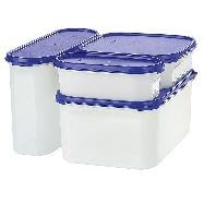 Tupperware Modular Mates 4 Pc Starter System. Brillant Blue by Tupperware