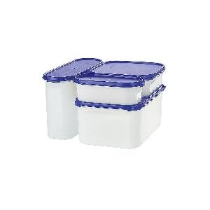 Tupperware Modular Mates 4 Pc Starter System. Brillant Blue by