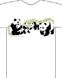 Panda Bear Family Childs T-Shirt Made in USA
