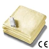 Beurer symphony tie down single blanket cream 41W 3 heat settings preheat...