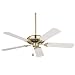 Kitchen & Housewares : Emerson CF712AW Pro Series Fan - Summer White Builder Ceiling Fan 50" Blade Span