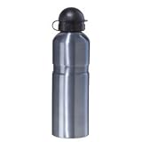 Oggi Stainless STEEL Lustre Sports Bottle .75 liter / 25 ounce with Locking Pull Out Drinking Spout, Blue Best Buy Insulated Stainless Steel Sports Water Bottle