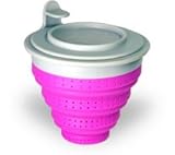The TeaSpot Tuffy Steeper Silicone Loose Tea Filter Infuser Pink Bubblegum