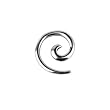 14 Gauge Surgical Steel Curved Spiral Taper